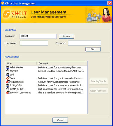  Chily User Management
