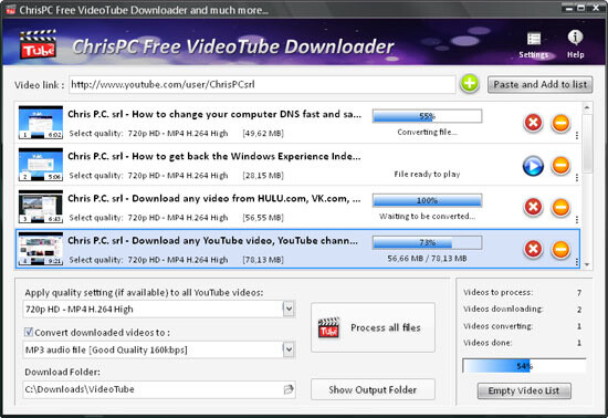  ChrisPC Free VideoTube Downloader Converter