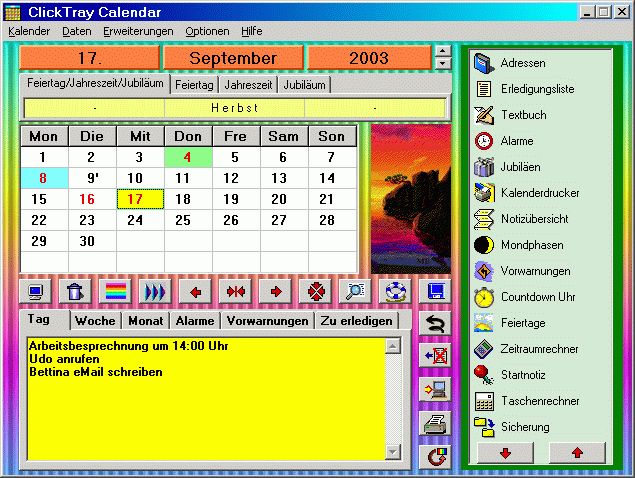  ClickTray Calendar