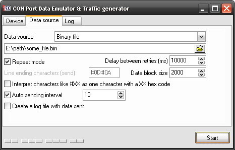  COM Port Data Emulator