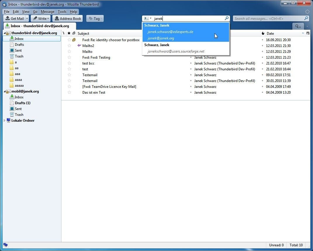  Contact Tabs for Thunderbird