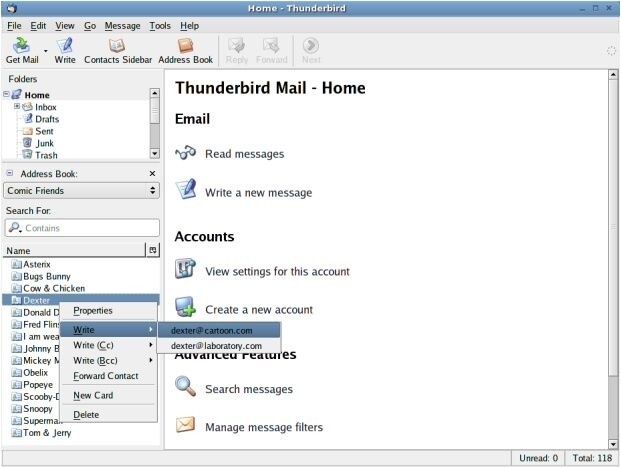 Contacts Sidebar
