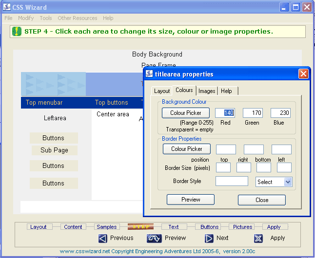 CSS Design Wizard