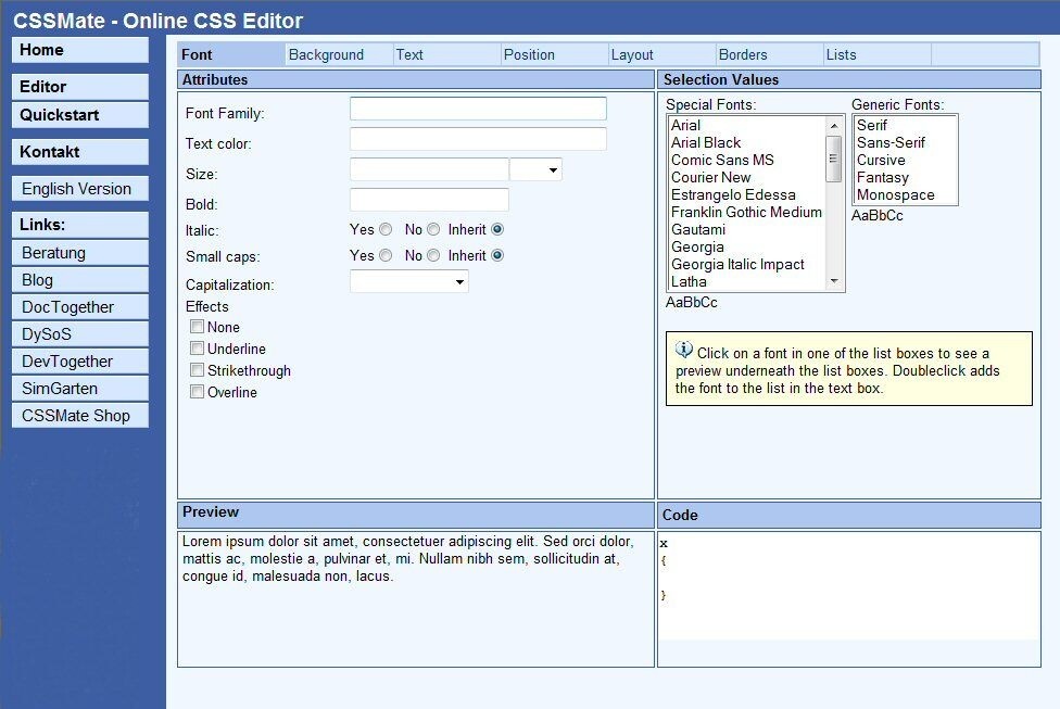  CSSMate