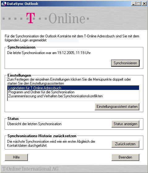 DataSync Outlook