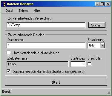 Dateien Rename
