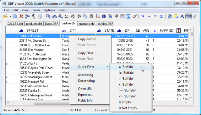 DBF Viewer