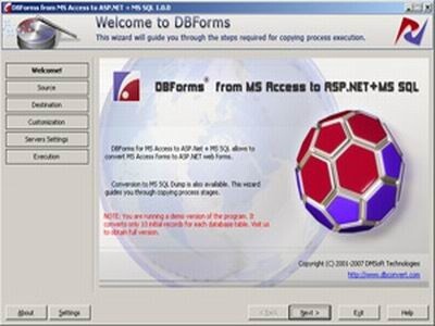 DBForms from MS Access to ASP.NET+MS SQL