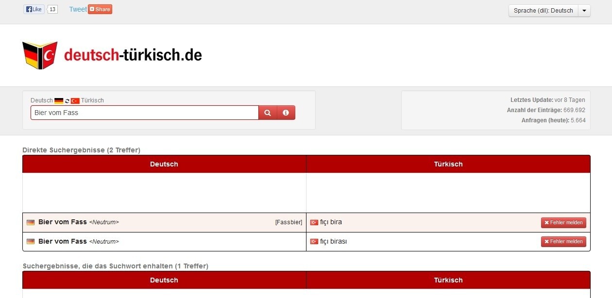  Deutsch-Türkisch-Onlinewörterbuch