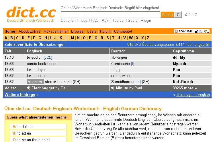 Dict.cc Wörterbuch - Gratis-Download | Heise