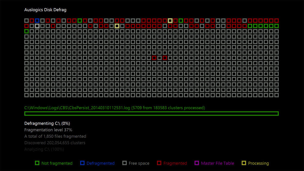  Disk Defrag ScreenSaver