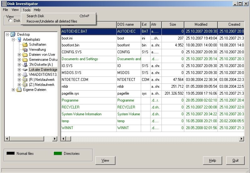 Disk Investigator