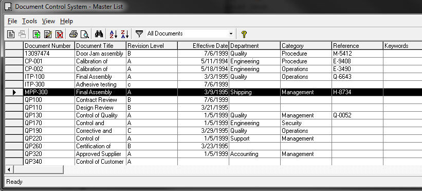  Document Control