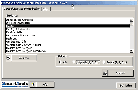 Doppelseiten-Druck in Access
