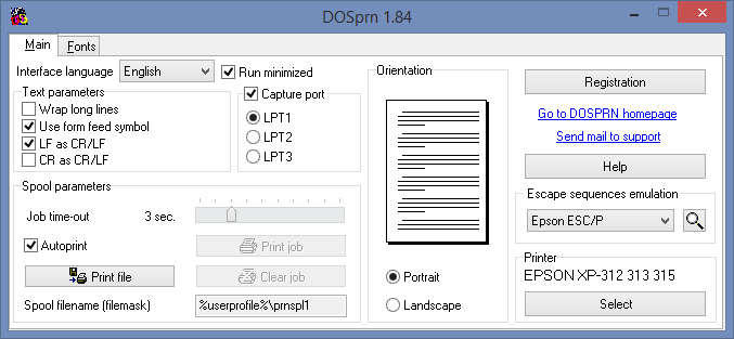  DOSPRN