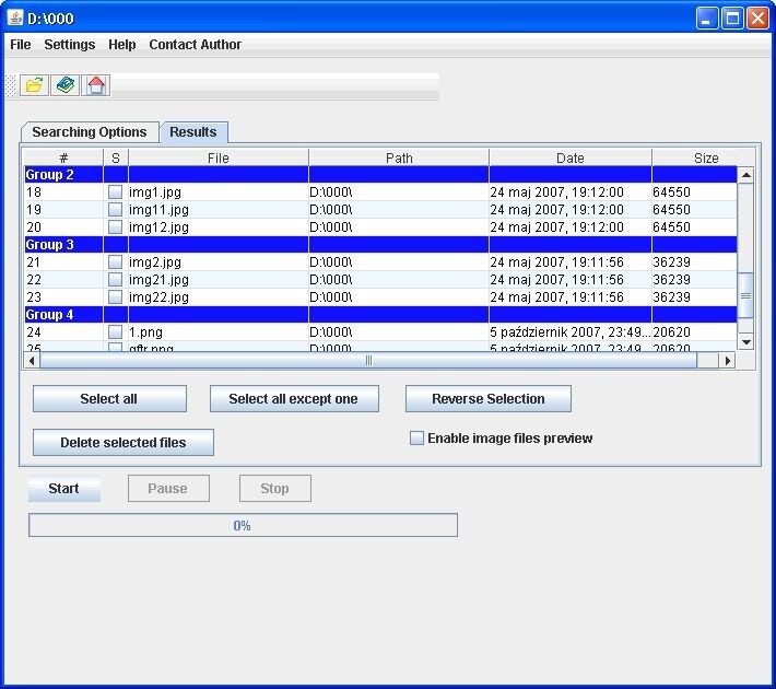 Duplicate Files Searcher (DFS)