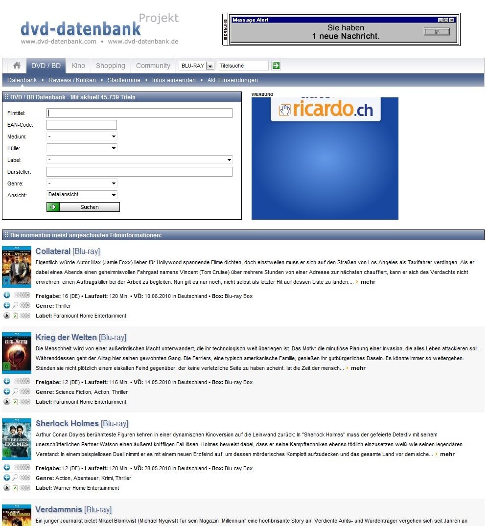 DVD-Datenbank