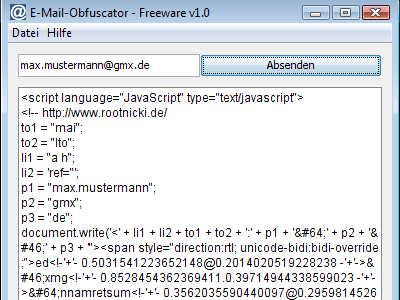  E-Mail-Obfuscator