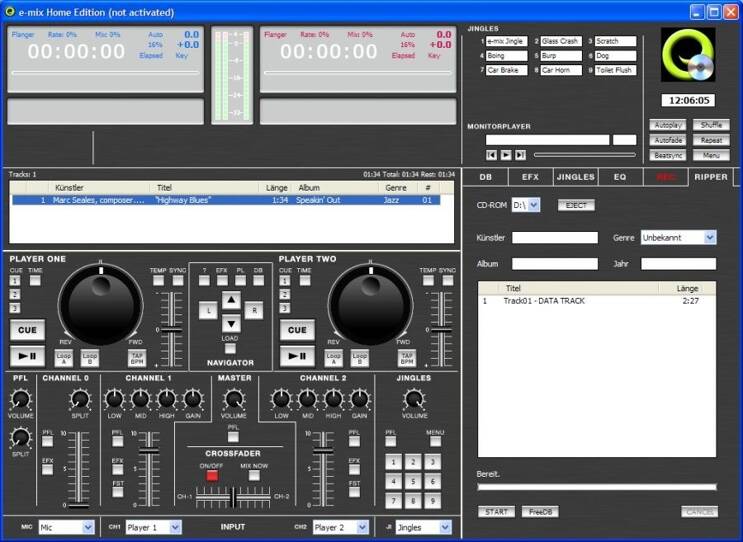 e-mix DJ Software Home Edition