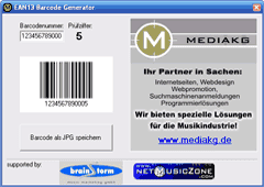 EAN13 Barcode Generator
