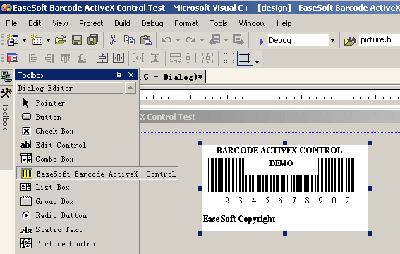  EaseSoft Barcode ActiveX Control