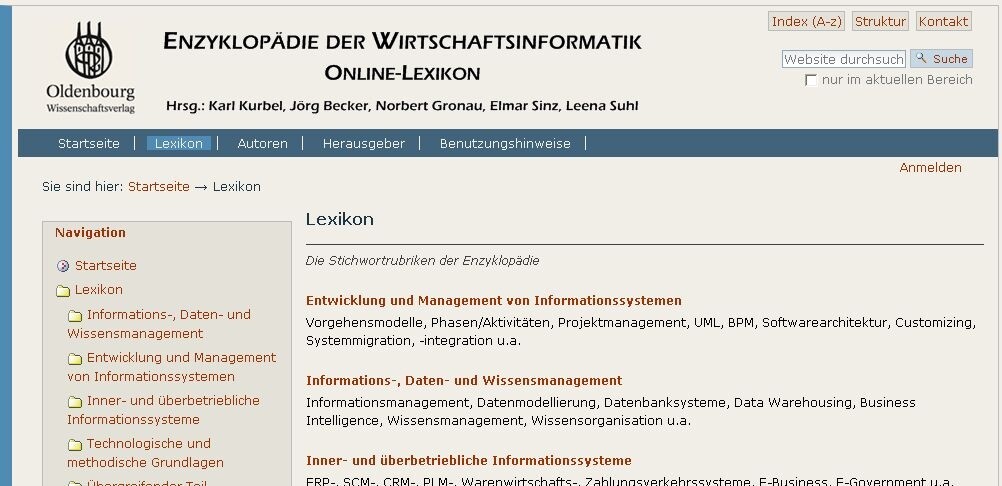  Enzyklopädie der Wirtschaftsinformatik