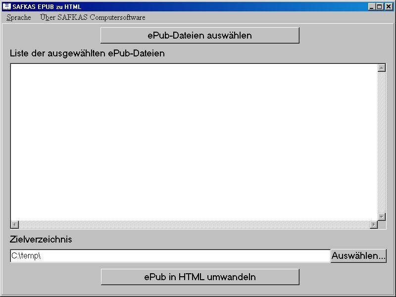 ePub zu HTML Wandler
