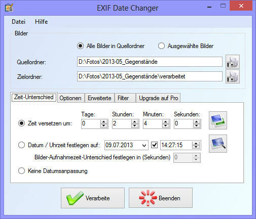 EXIF Date Changer