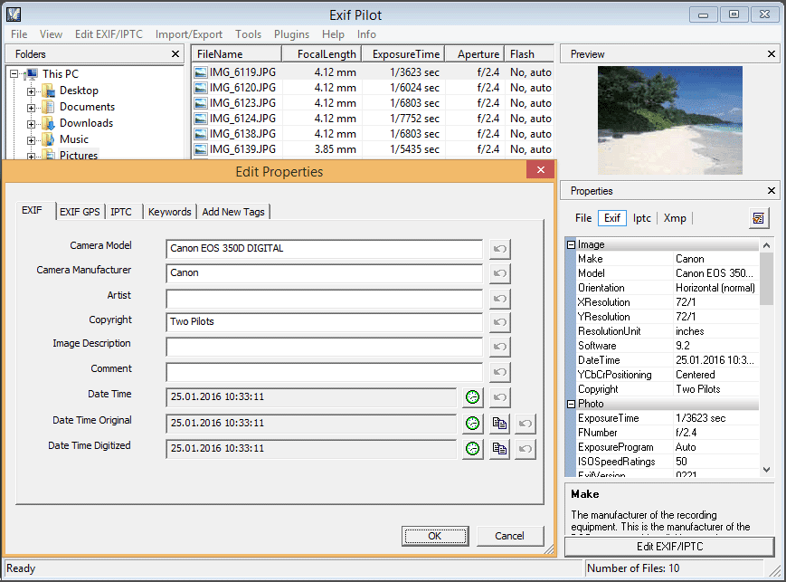  Exif Pilot