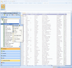 Explorer for Microsoft Excel