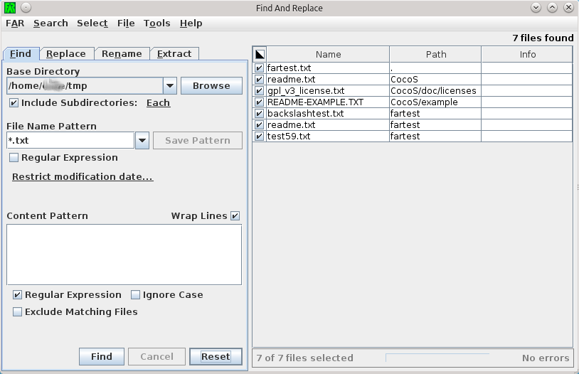 FAR - Find And Replace