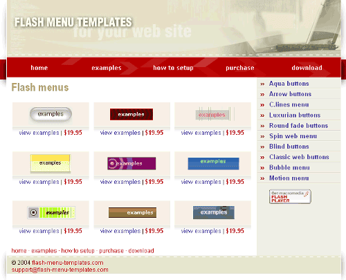  Flash Menu Templates
