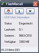  FlashRecall - Das USB-Stick Erinnerungstool