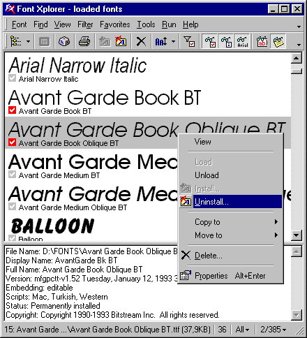  Font Xplorer