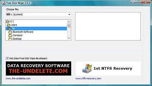 Free Disk Wipe