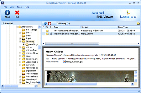 Free EML Viewer Tool