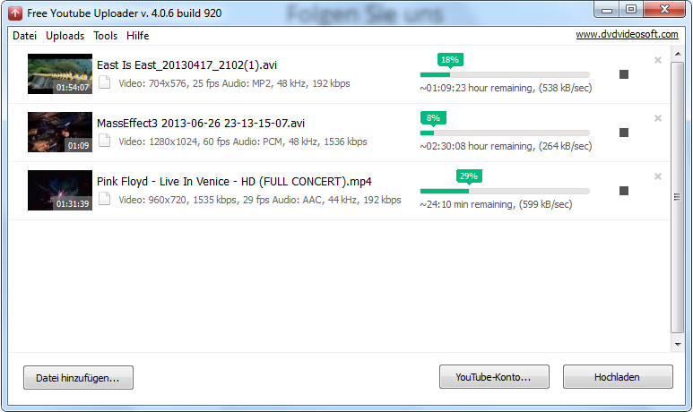  Free YouTube Uploader