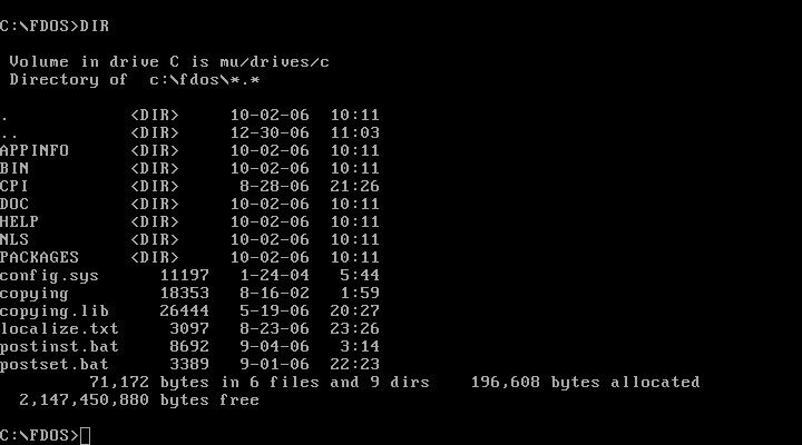  FreeDOS