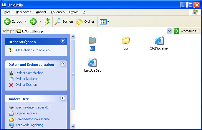  GNU utilities for Win32