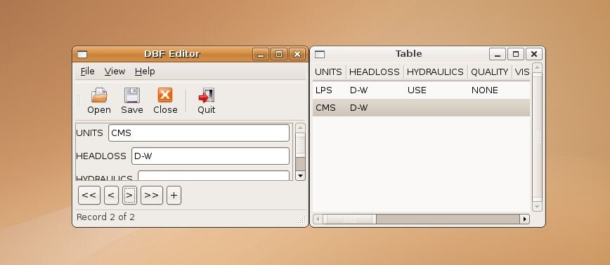 GTK DBF Editor