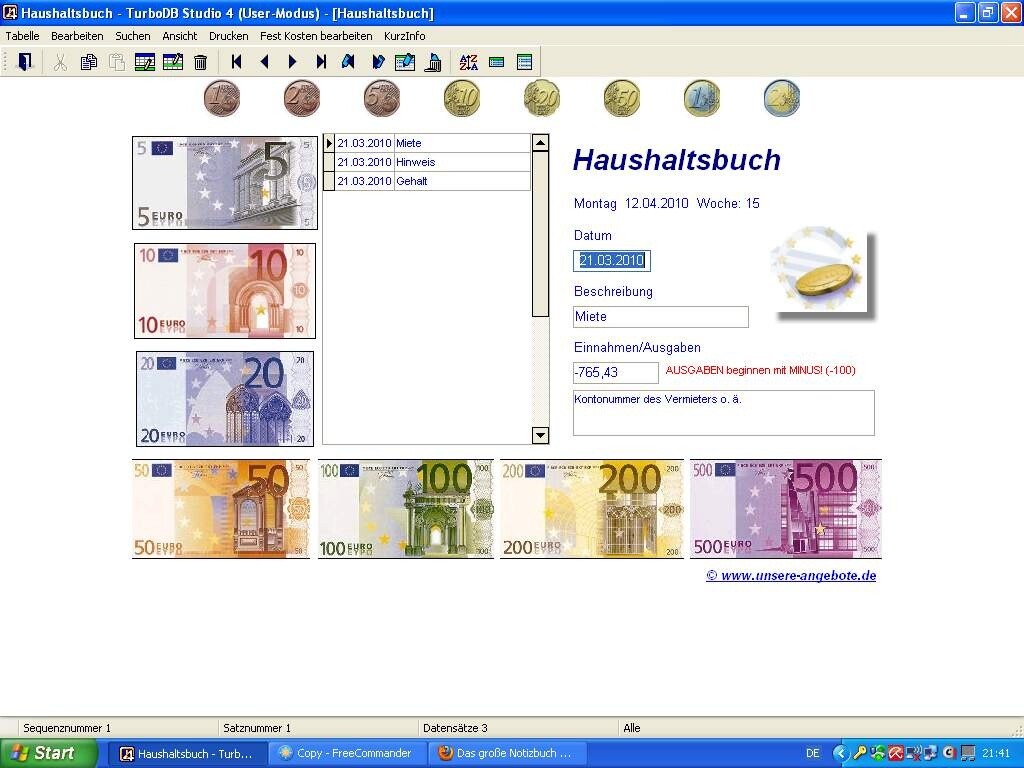 Haushaltsbuch