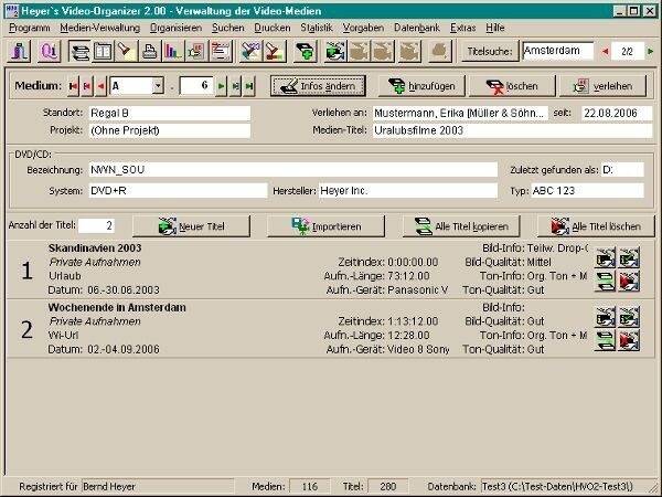 Heyer's Video-Organizer