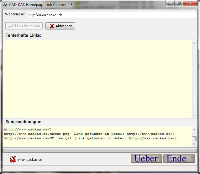 Homepage Link Checker