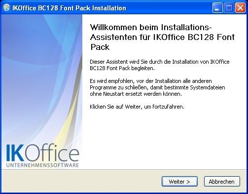  IKOffice Barcode BC128