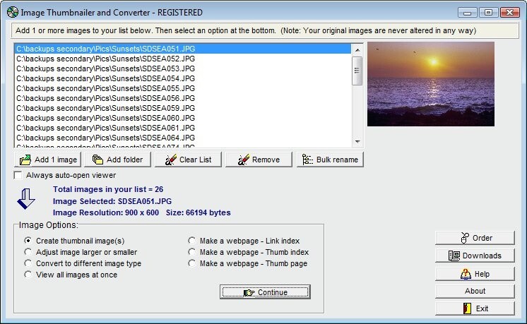  Image Thumbnailer and Converter