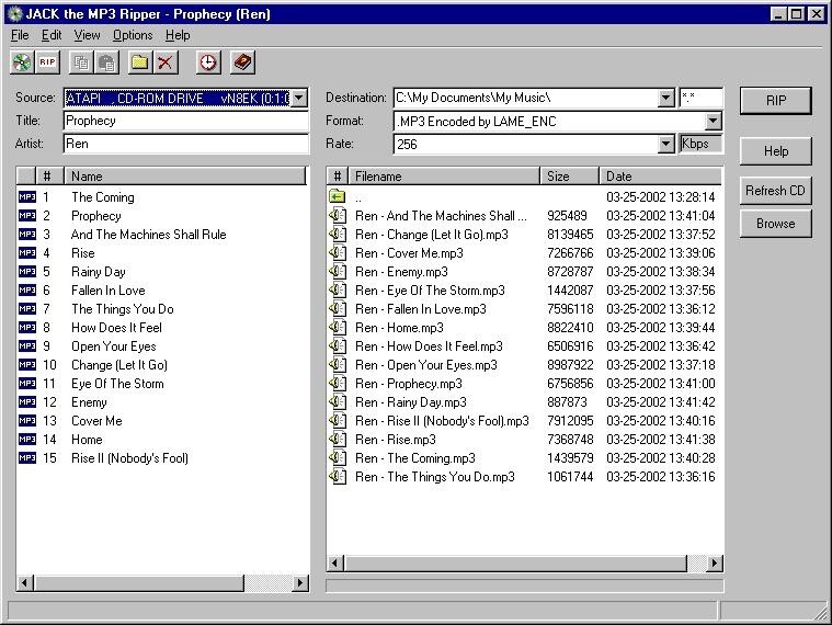 Jack the MP3 Ripper DE