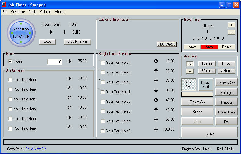  Job Timer