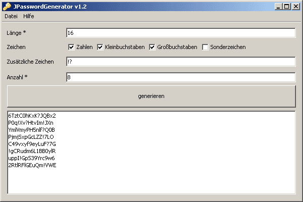 JPasswortGenerator