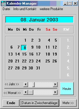 Kalender-Manager  heise Download