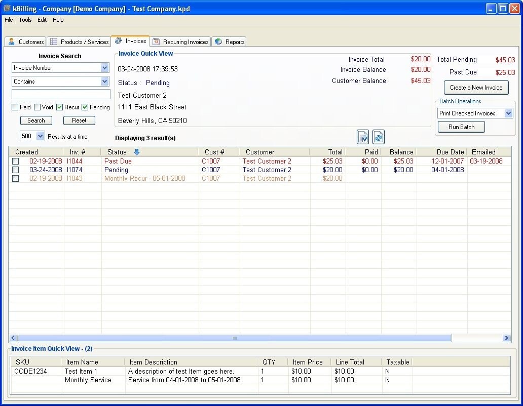  kBilling - Invoice Software